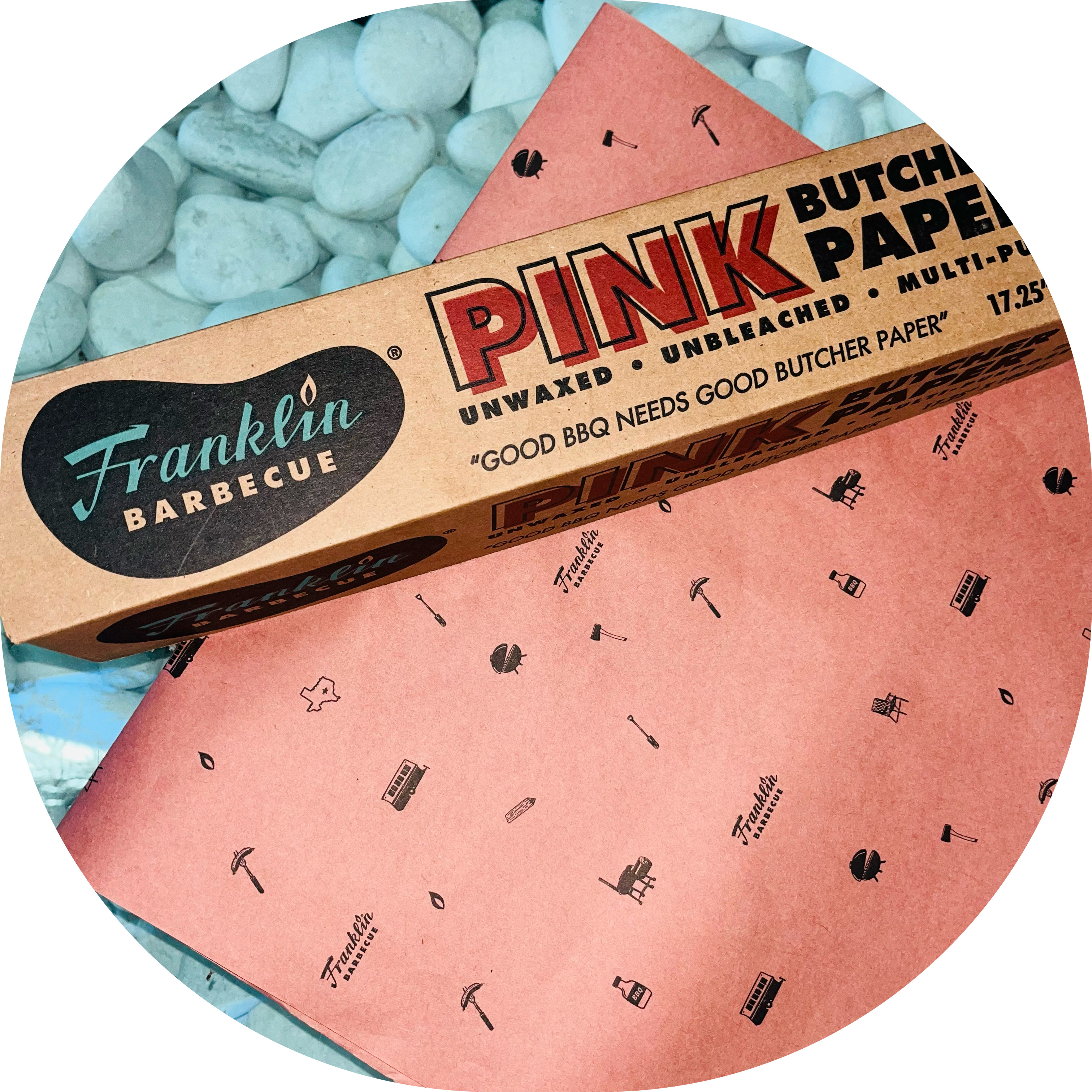 Papel pardo rosa para defumar, FRANKLIN folha 10M x 44cm